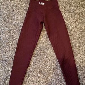 Croco skin merlot booty pants